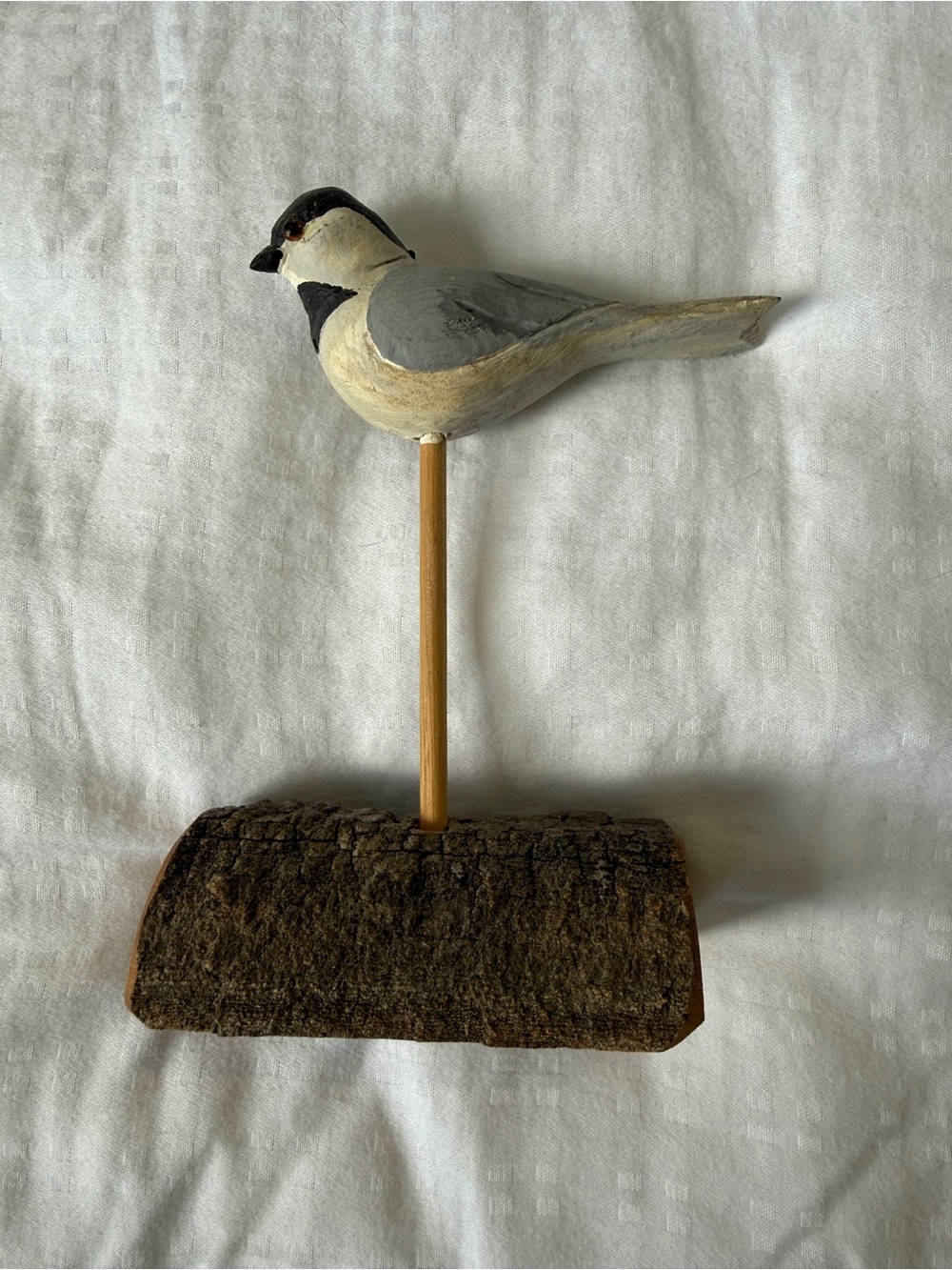 Hand-Carved Wooden Bird Decor